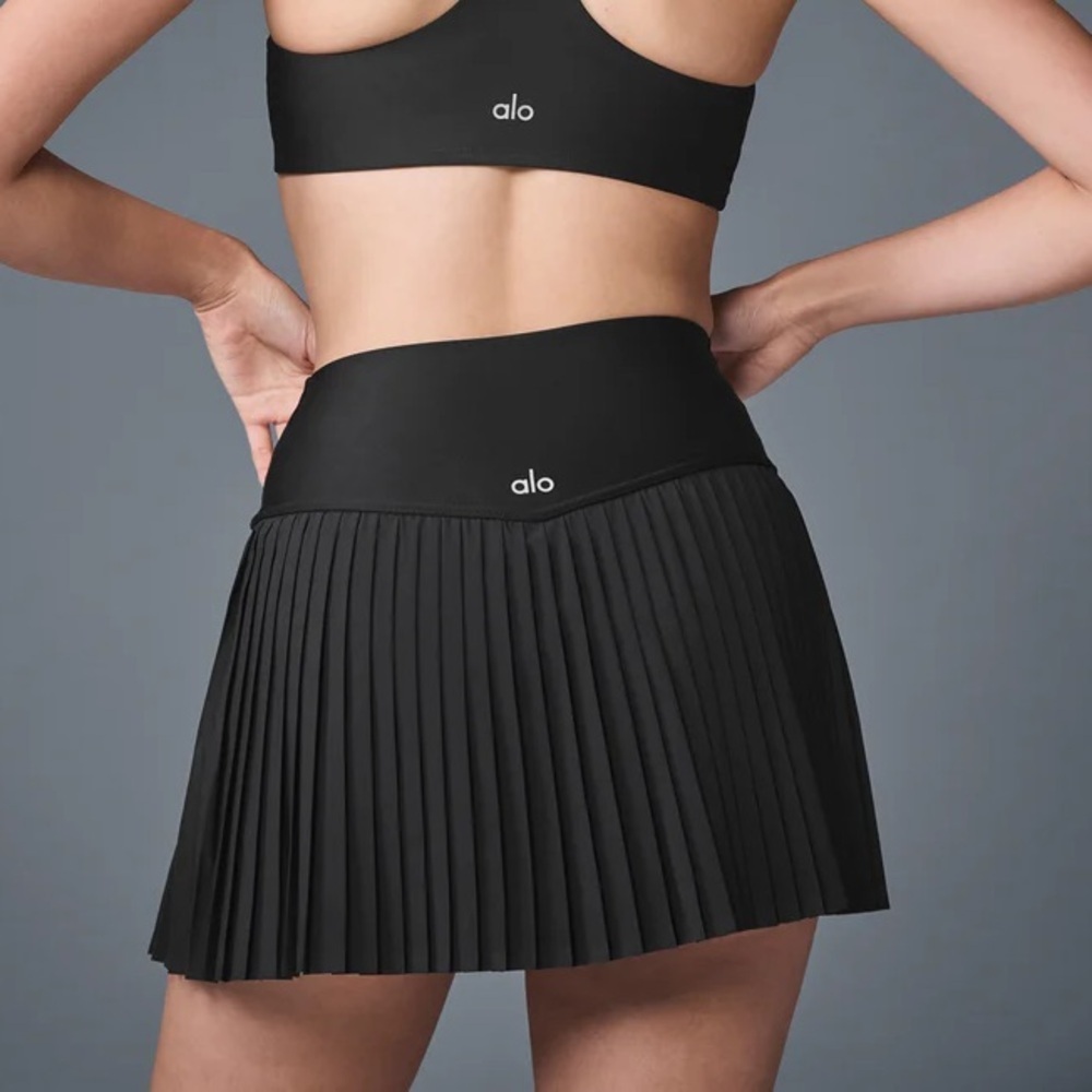 Alo Yoga Grand Slam Tennis Skirt - Black XXS